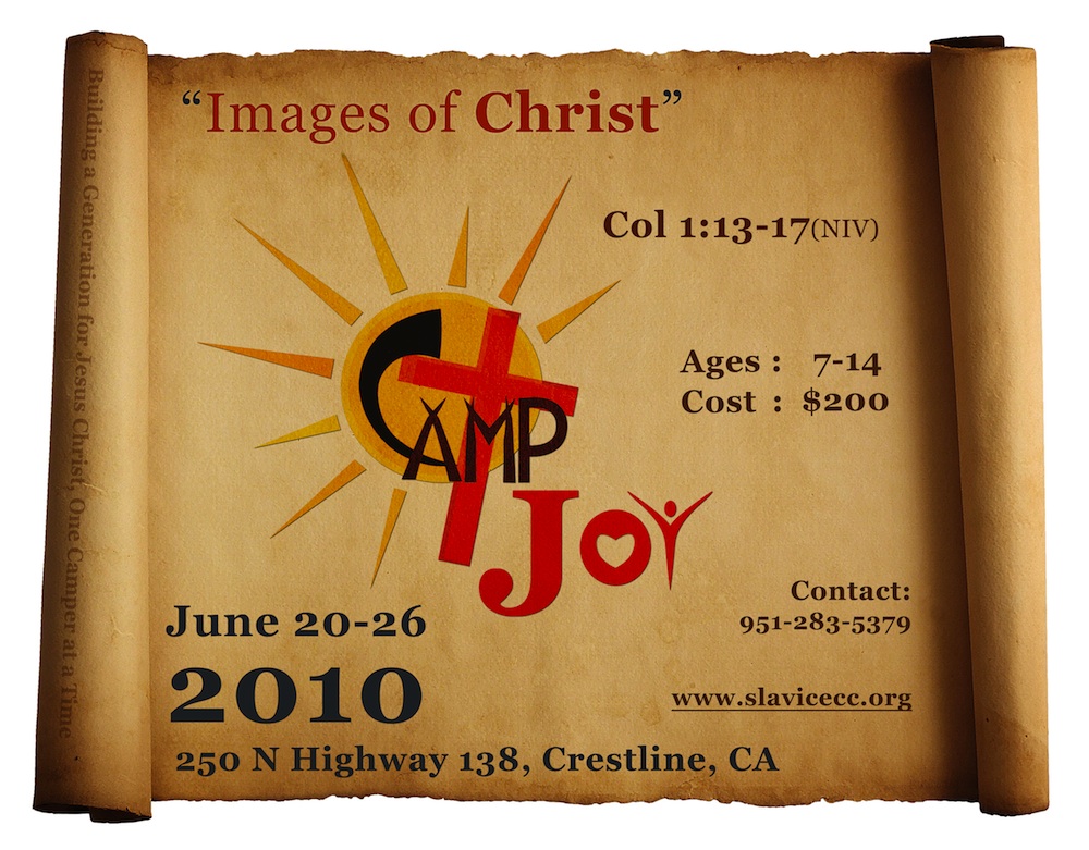 Camp Joy 2010 Flyer