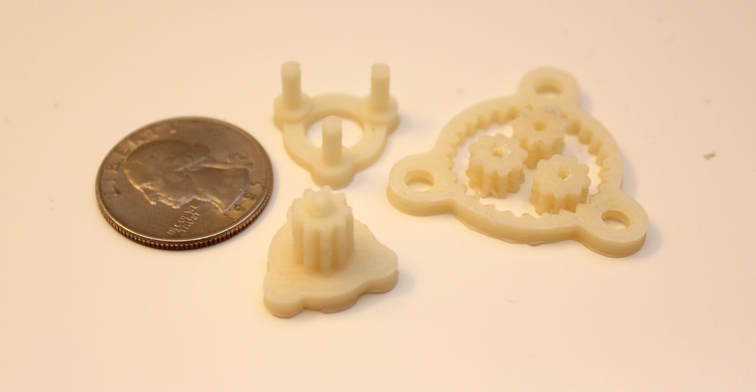 Planetary gear system printed on PrintrBot Plus