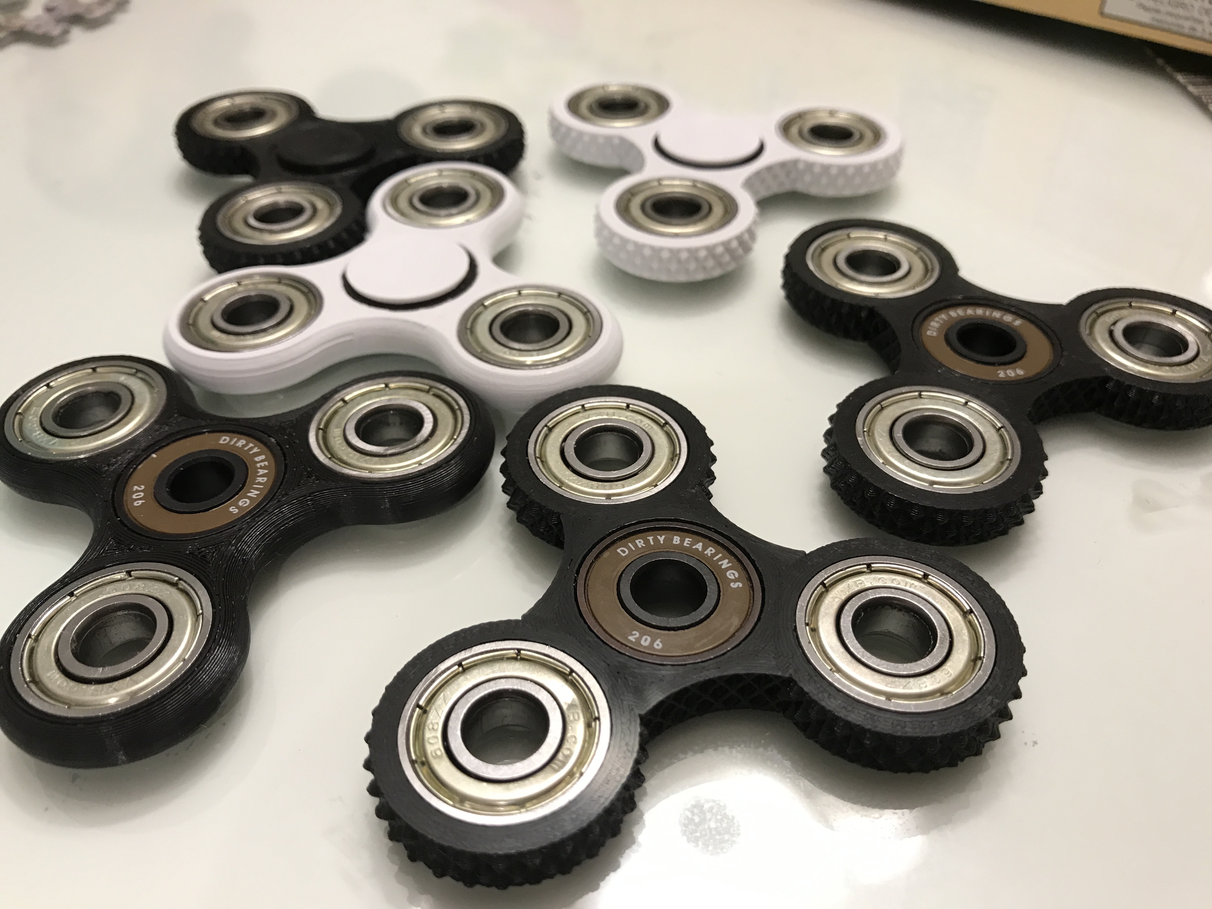 Fidget Spinners printed on Maker Select V2